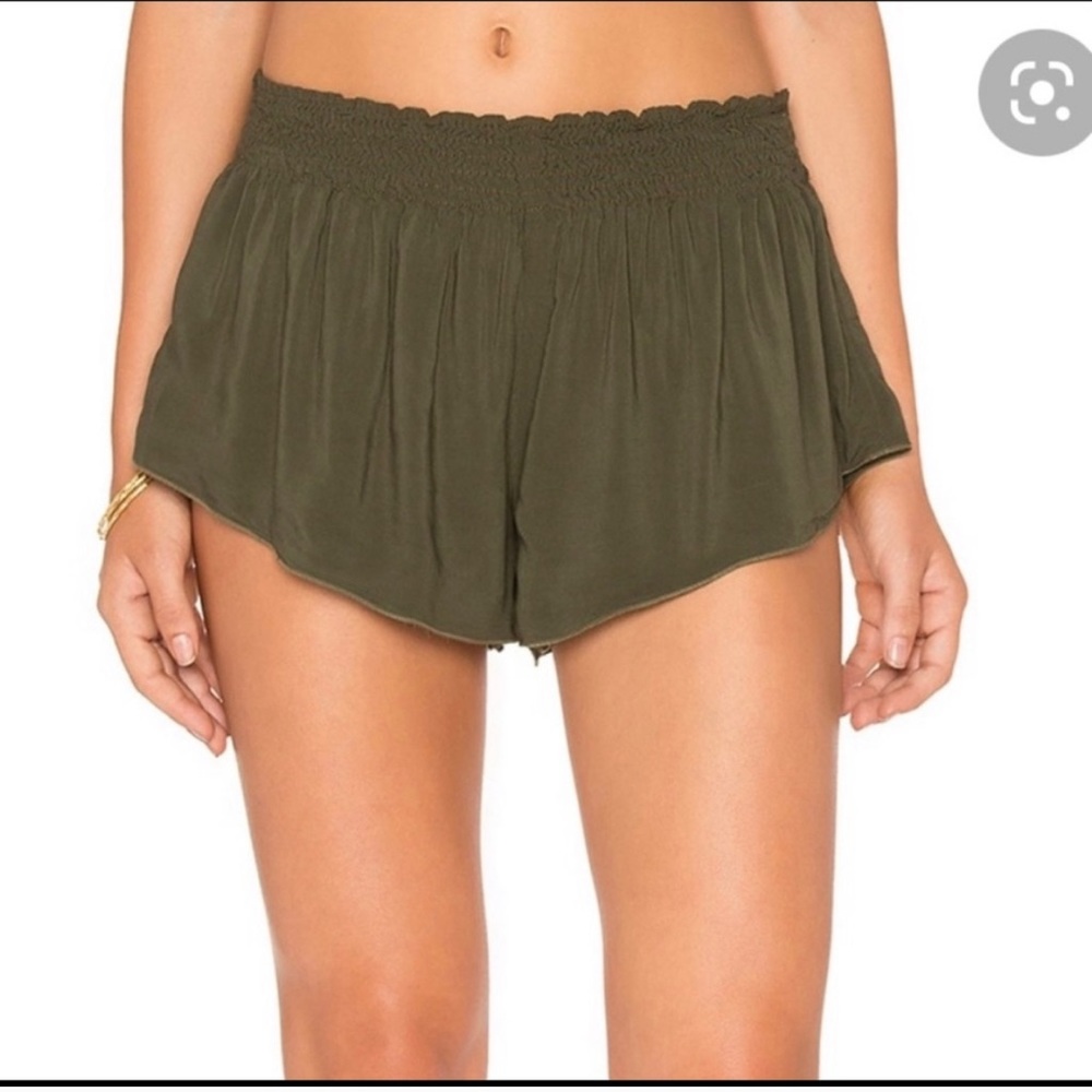 Blue Life Bunny Shorts in Olive
